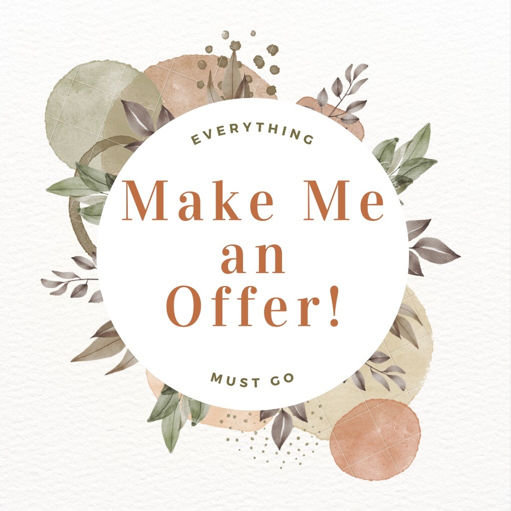 Make me an offer on anything in my closet!